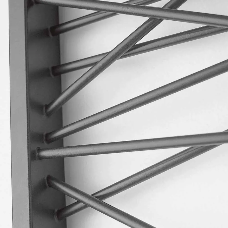 radiadores eléctricos en acero, estilo metropolitano Mikado Scirocco H viadurini