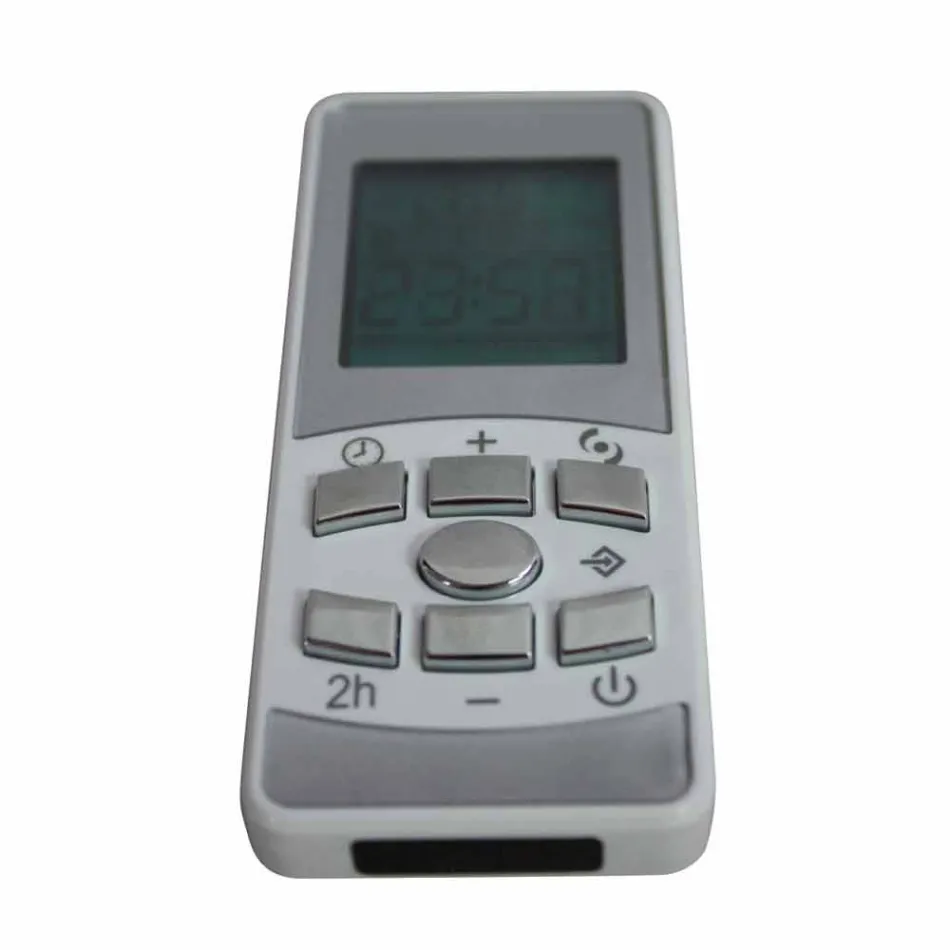 Radiador eléctrico de vidrio templado con acabado de piedra Jonny viadurini