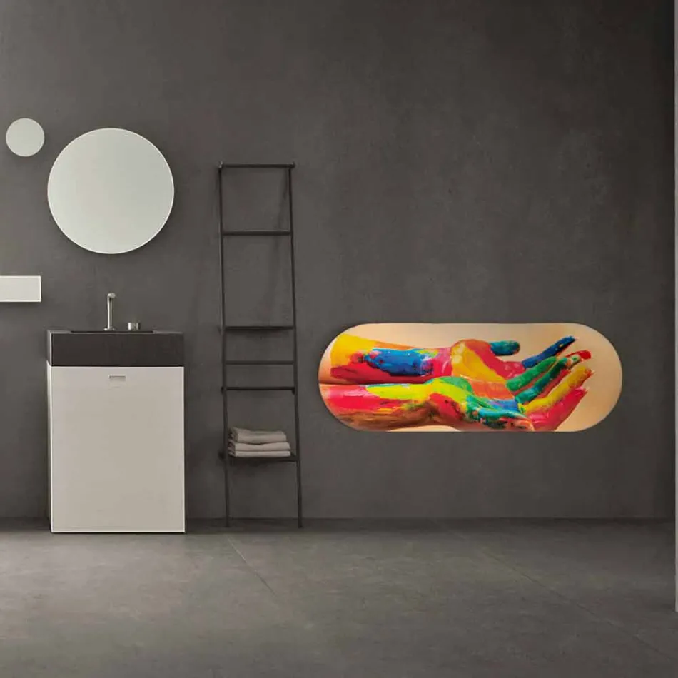 Radiador eléctrico moderno personalizable con fotos de Brian viadurini