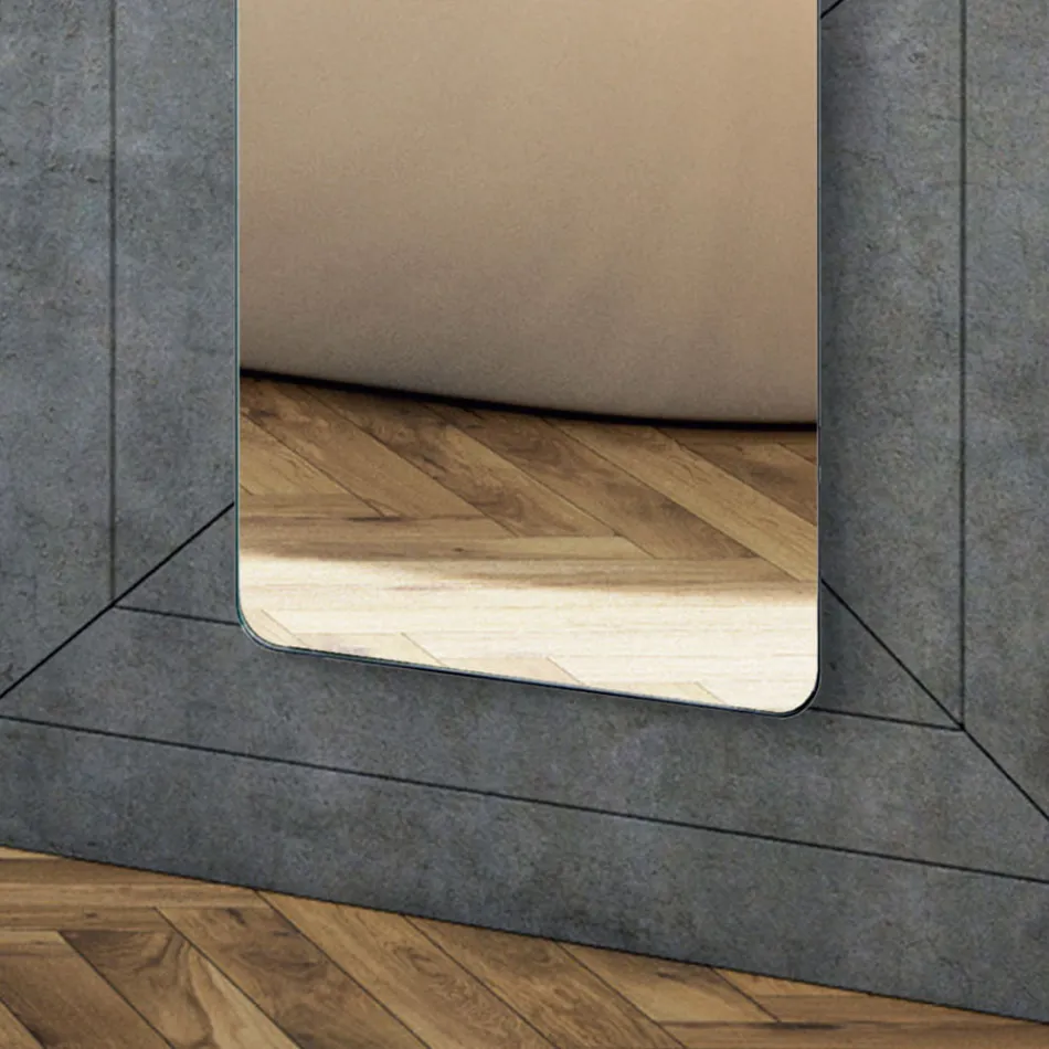 Radiador eléctrico de vidrio y aluminio Made in Italy - Glaze viadurini