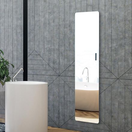 Radiador eléctrico de vidrio y aluminio fabricado en Italia - Glaze viadurini