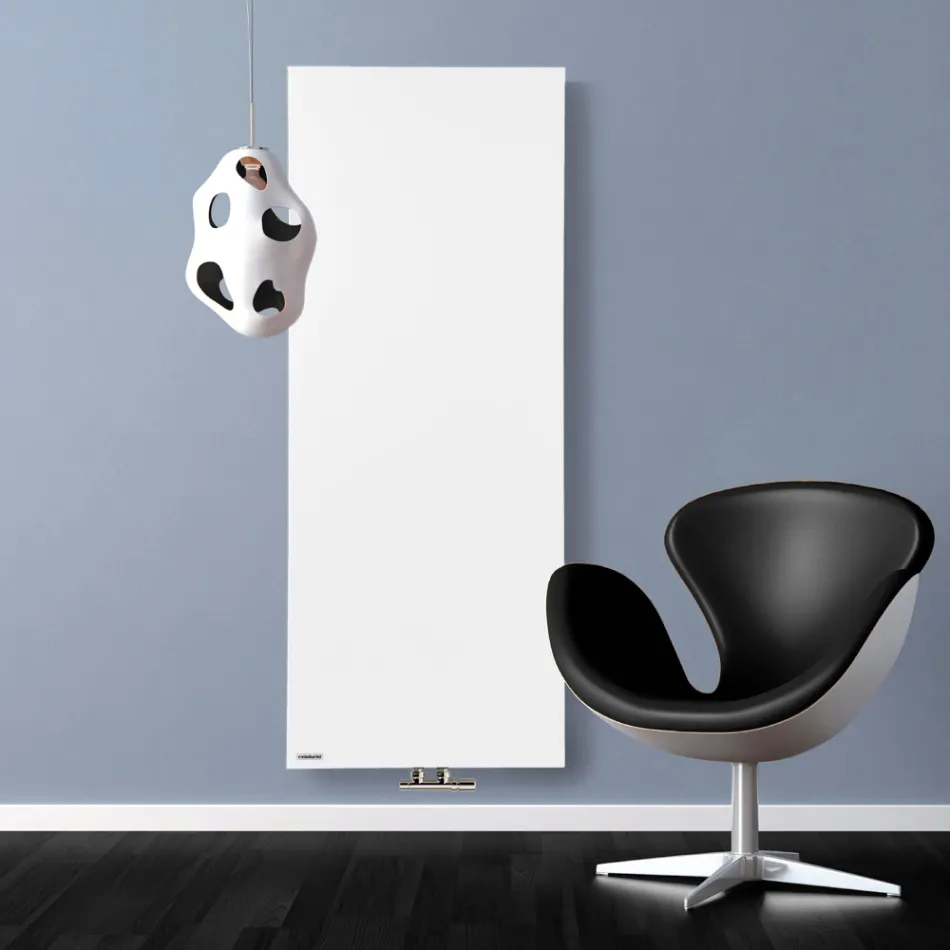 Radiador Híbrido de Diseño en Polvo de Mármol Italiano Liso - Lines viadurini