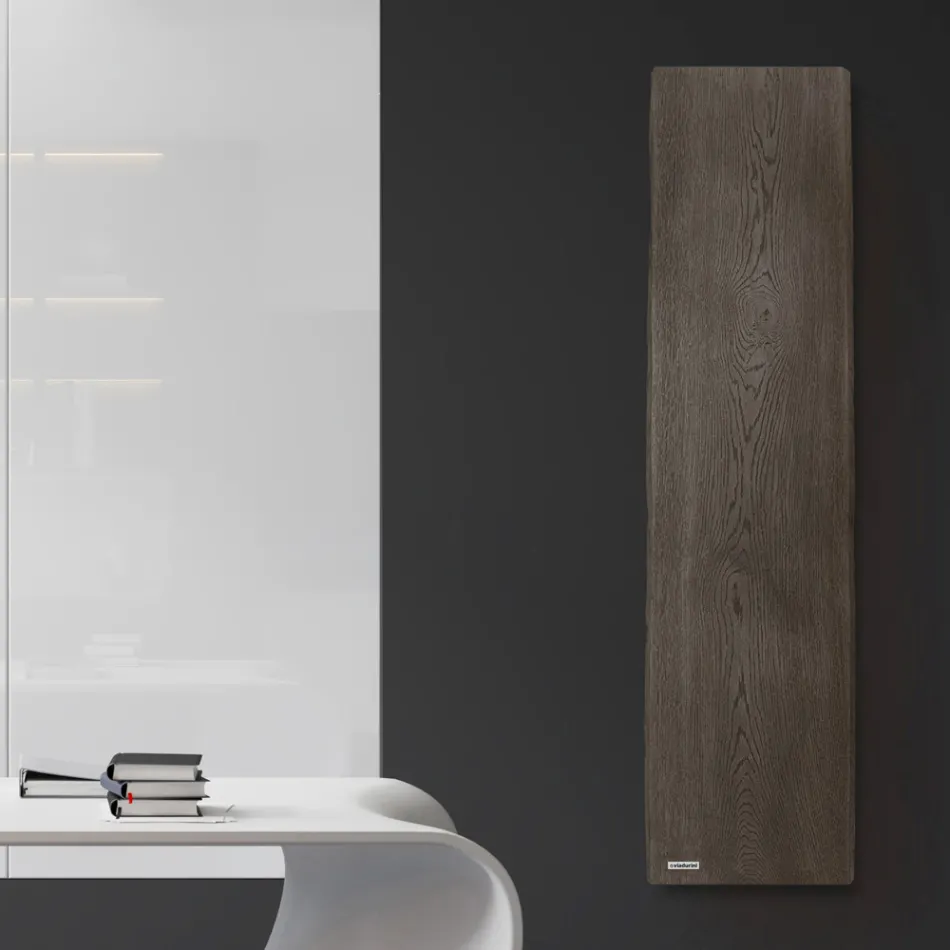 Radiador híbrido en polvo de mármol italiano con efecto madera - Wood50 viadurini