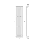 Radiador Hidráulico con Doble Serie de Elementos Planos Made in Italy - Macedonia viadurini