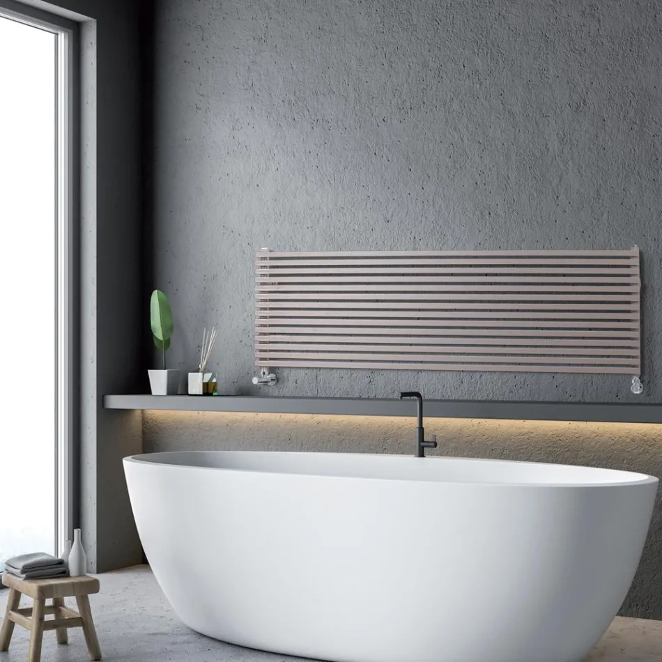 Radiador Hidráulico con Elementos de Sección Simple Cuadrada Made in Italy - Turrón viadurini