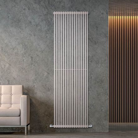 Radiador hidráulico con una serie de elementos verticales fabricado en Italia - Carbono viadurini