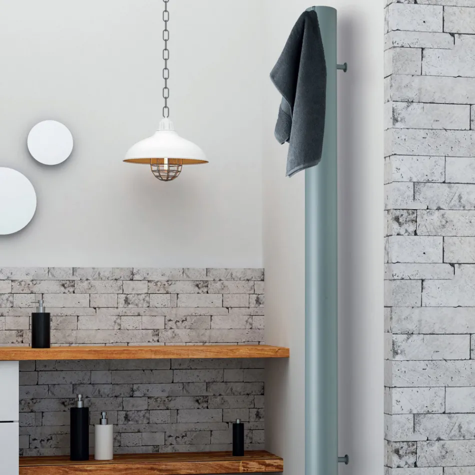 Radiador de fontanería compuesto por un tubo de aluminio Made in Italy - Pandoro viadurini