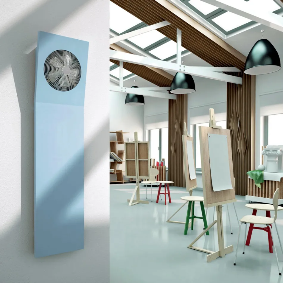 Radiador hidráulico de diseño con ventilador Scirocco H Light viadurini