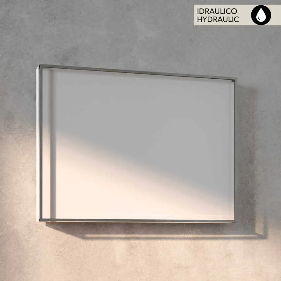 radiador de diseño hidráulico, cubierta de acero, Scirocco H Luz viadurini