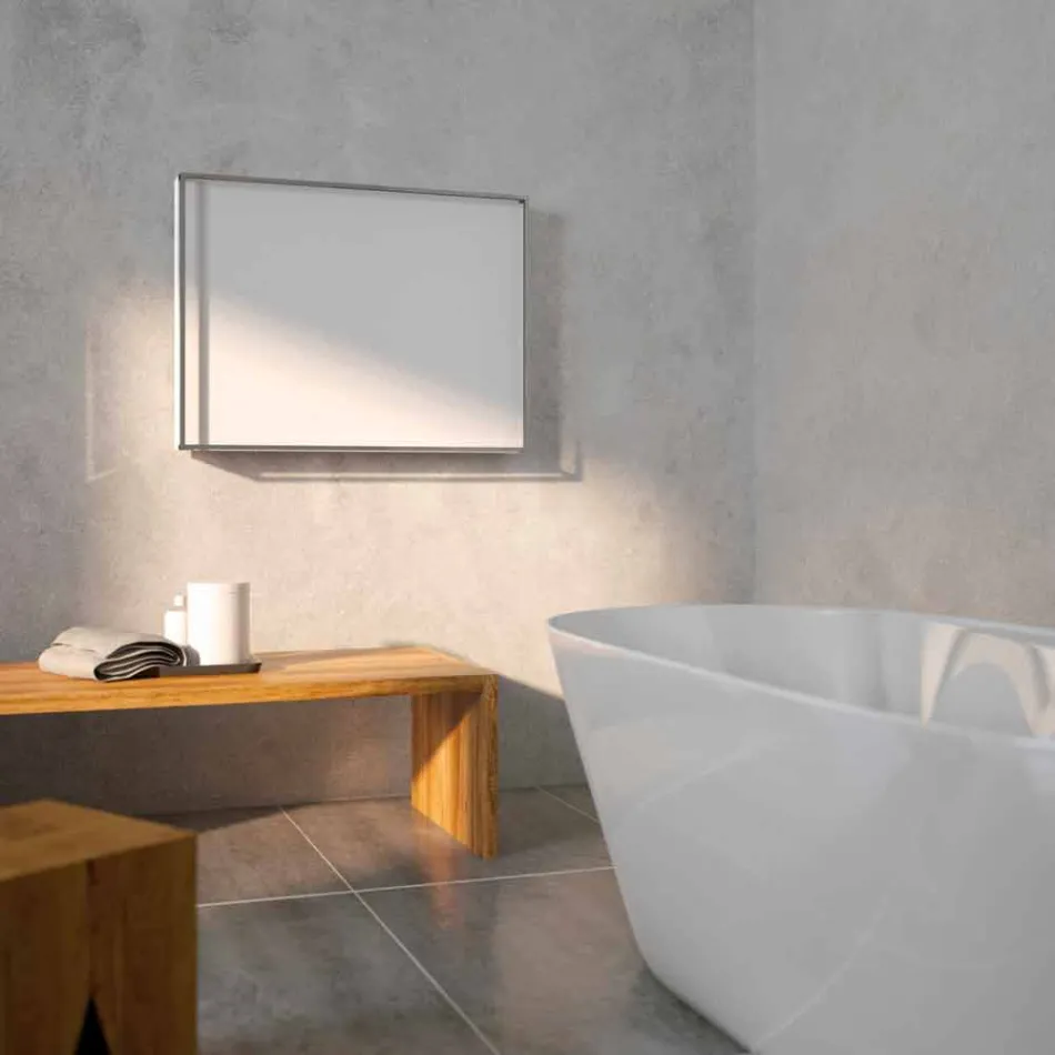 radiador de diseño hidráulico, cubierta de acero, Scirocco H Luz viadurini