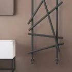 Radiador hidráulico de acero con tubos de sección redonda fabricado en Italia - Aleatorio viadurini