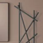 Radiador hidráulico de acero con tubos de sección redonda fabricado en Italia - Aleatorio viadurini