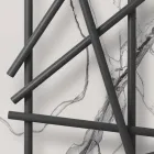 Radiador hidráulico de acero con tubos de sección redonda fabricado en Italia - Aleatorio viadurini