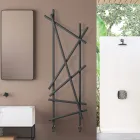 Radiador hidráulico de acero con tubos de sección redonda fabricado en Italia - Aleatorio viadurini