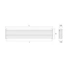 Radiador Hidráulico de Acero Acabado Blanco Puro Made in Italy - Cookies viadurini