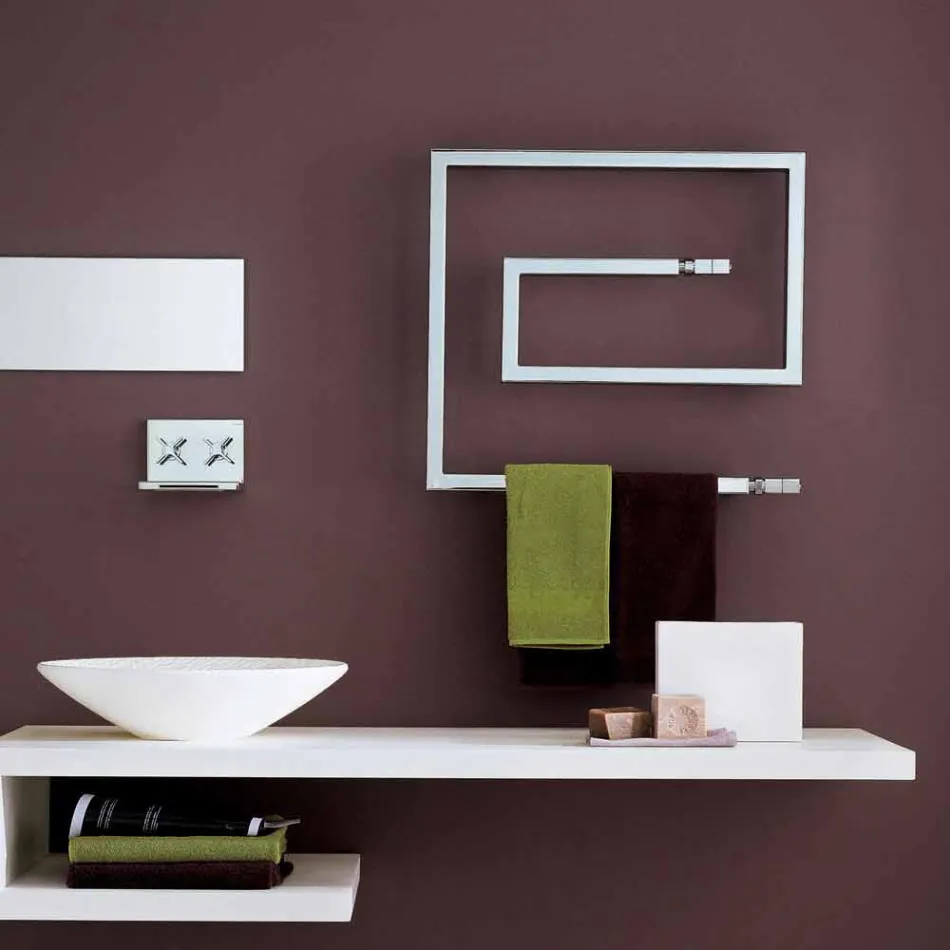 Hidráulico TERMOARREDO cepillado de la serpiente de acero inoxidable por Scirocco H viadurini