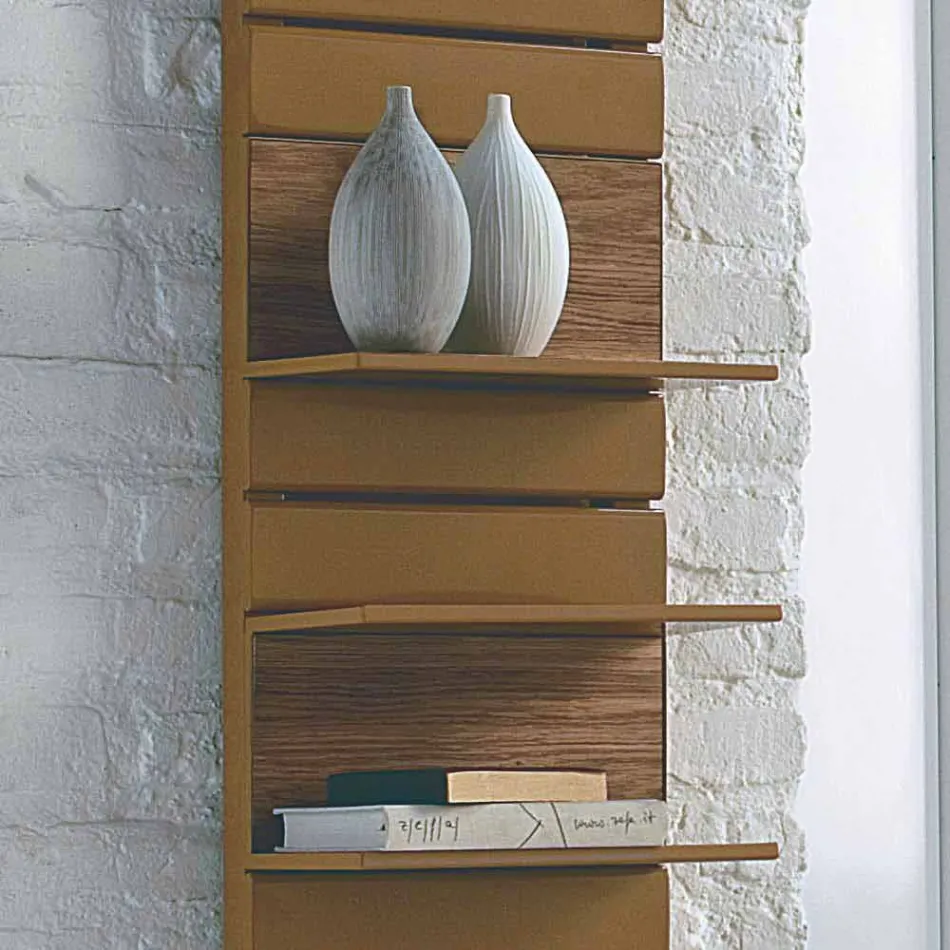 acero hidráulico TERMOARREDO, estantes de roble, Utilidad Scirocco H viadurini