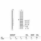 acero hidráulico TERMOARREDO, estantes de roble, Utilidad Scirocco H viadurini