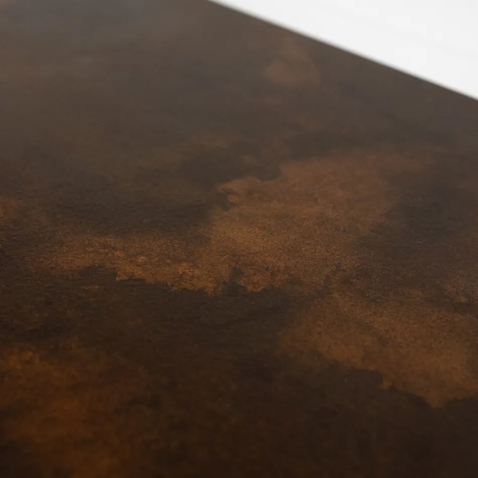 Radiador Hidráulico en Polvo de Mármol Italiano Efecto Corten - Líneas viadurini