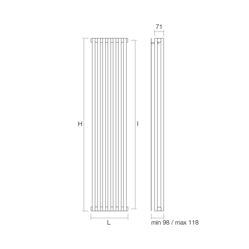 Radiador Hidráulico Fabricado con Estructura de Acero al Carbono - Helado viadurini