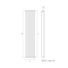 Radiador hidráulico fabricado en acero al carbono Made in Italy - Cannoli viadurini