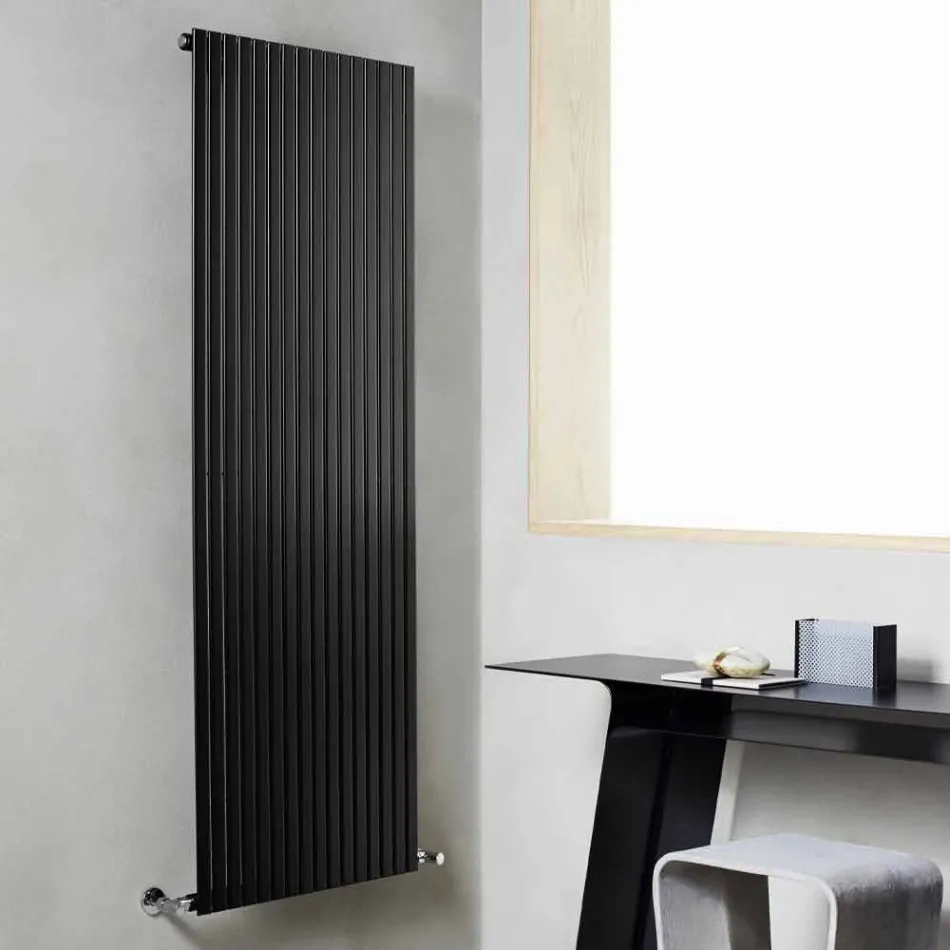 Radiador de pared hidráulico vertical de diseño moderno de hasta 1224 vatios - Regolo viadurini