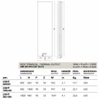 radiador vertical, hidráulico, cubierta de acero, Scirocco H Light viadurini