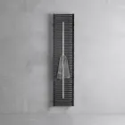 Radiador de acero al carbono con toallero, fabricado en Italia - Lux viadurini