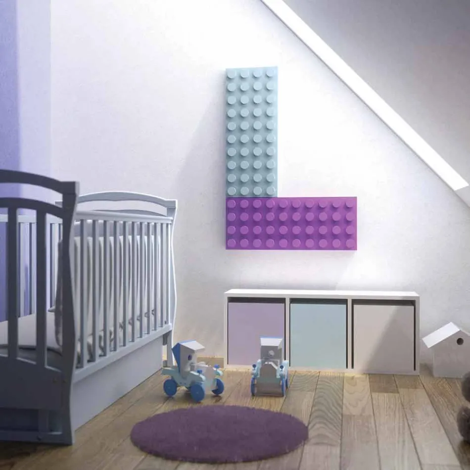 TERMOARREDO diseño eléctrico del ladrillo de Lego hizo en Italia Scirocco H viadurini