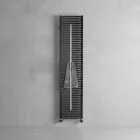 Radiador mixto Lux con toallero de acero, fabricado en Italia. viadurini