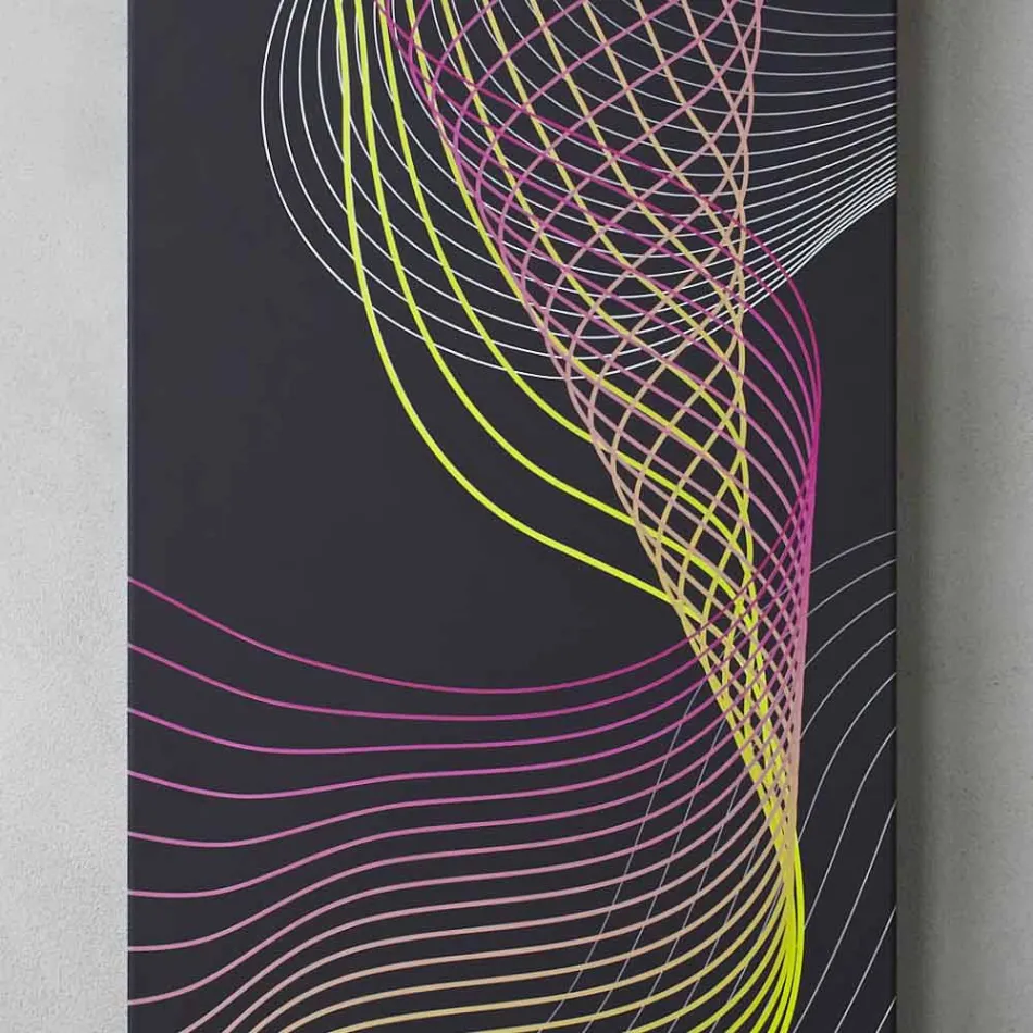 Radiador de pared hidráulico moderno de acero con decoración de 839 vatios - Kelvin viadurini