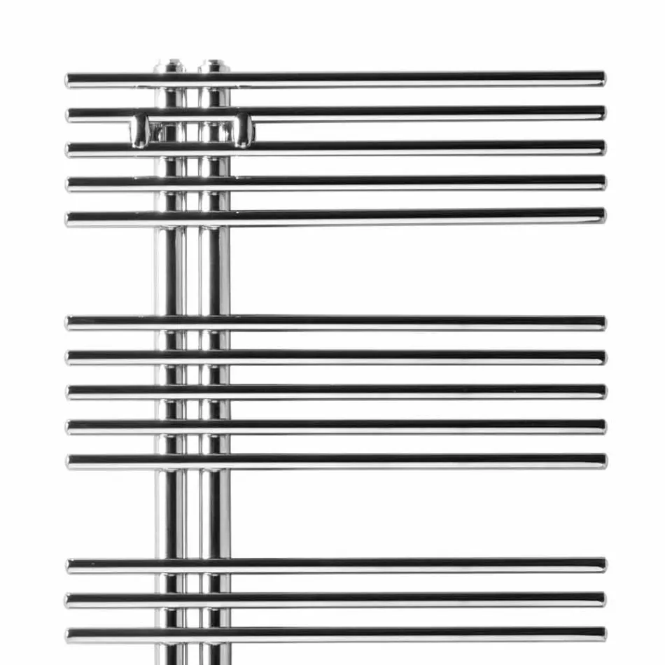 Calentador de toallas para radiador cromado en acero Diseño hidráulico 483 W - Pavone viadurini