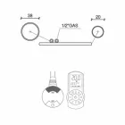 Toallero eléctrico con calefacción en acero cromado diseño 700 W - Peacock viadurini