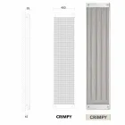 Vertical TERMOARREDO diseño moderno hidráulico nuevo vestido por Scirocco H viadurini