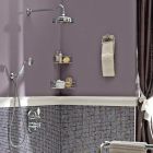 Termostático de ducha empotrado de diseño vintage en latón Made in Italy - Elisea viadurini