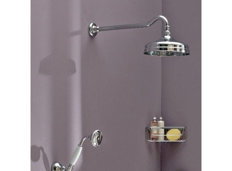 Termostático de ducha empotrado de diseño vintage en latón Made in Italy - Elisea viadurini
