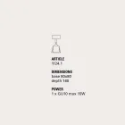 Toscot Piastra faro con 1 luz direccional viadurini