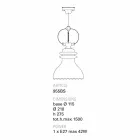 TOSCOT Battersea lámpara de cerámica suspensión diseño viadurini