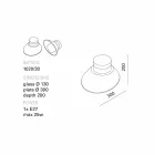 TOSCOT Chapeau! Lámpara de pared / techo hecha en la Toscana viadurini