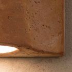 Lámpara de pared de terracota interior / exterior Toscot Lido fabricada en Italia viadurini