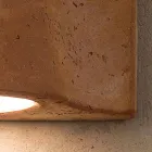 Lámpara de pared de terracota interior / exterior Toscot Lido fabricada en Italia viadurini