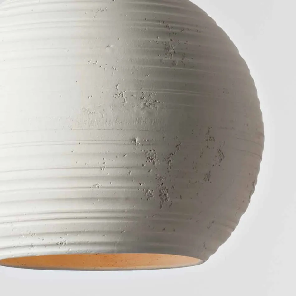 Lámpara de techo TOSCOT Newton contemporáneo en terracota hecho a mano viadurini