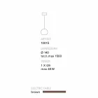 Lámpara de techo TOSCOT Newton contemporáneo en terracota hecho a mano viadurini