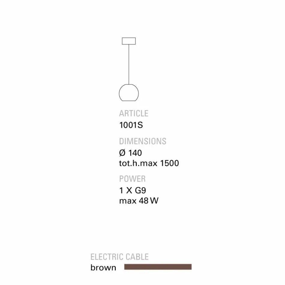 Lámpara de techo TOSCOT Newton contemporáneo en terracota hecho a mano viadurini