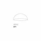 TOSCOT Notorius lámpara de suspensión grande viadurini