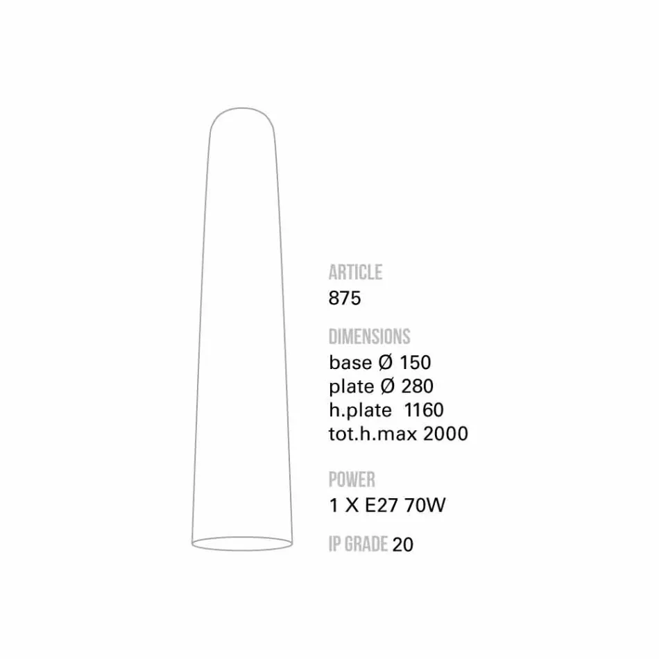 TOSCOT Notorius lámpara grande suspensión hecha en Toscana viadurini