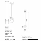 lámpara de techo de oscilación TOSCOT en vidrio soplado hecho en la Toscana viadurini