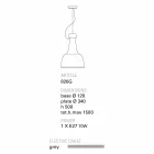 TOSCOT Turín lámpara de suspensión de terracota, hecha a mano viadurini