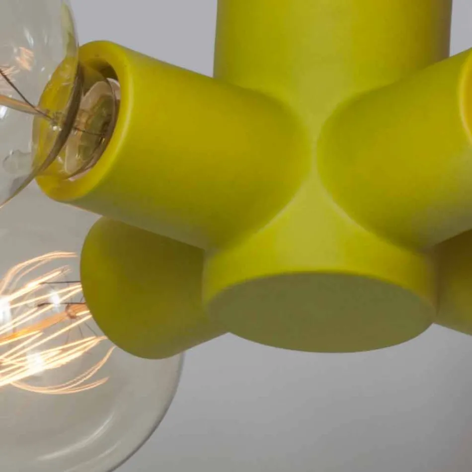 TOSCOT Tráfico lámpara de techo de cerámica hecha en Toscana viadurini