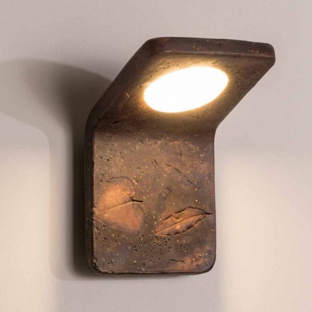 Lámpara de pared hecha a mano de terracota Toscot Vivaldi en Italia viadurini